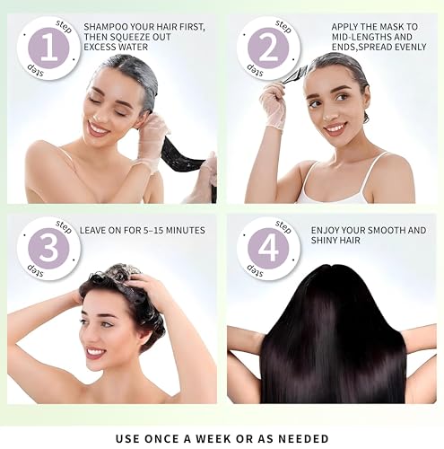 Keratin Repair Hair Mask 300ml – Deep Conditioning for Curly Hair