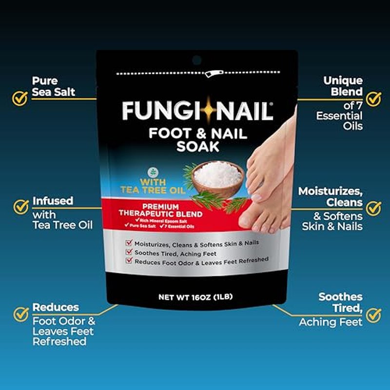 Fungi-Nail Tea Tree Oil Foot Soak with Epsom & Sea Salt - 1 lb