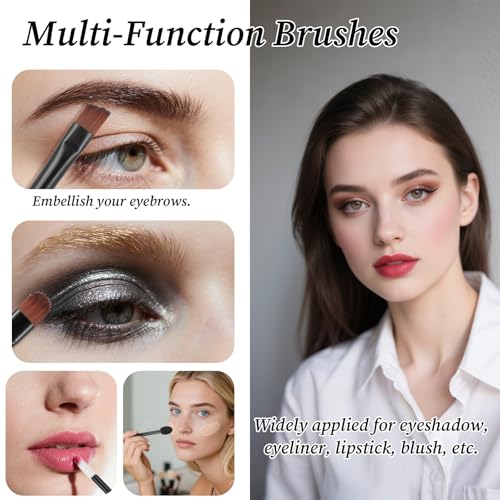 300PCS Disposable Makeup Brush Set - Eyebrow, Eyeshadow & Lip Tools