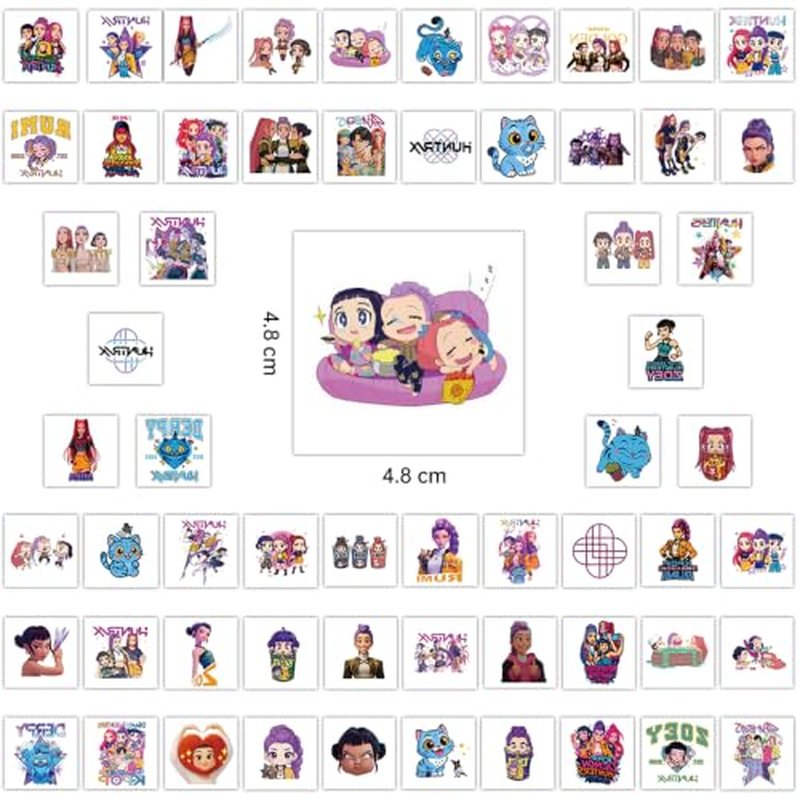 60Pcs Temporary Tattoos for Kids - Party Favors & Stickers