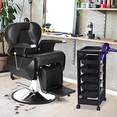 Paddie Salon Trolley Cart with 5 Drawers & Wheels