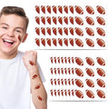 Football Temporary Tattoos - 192Pc Pre-Cut Stickers, 16 Sheets