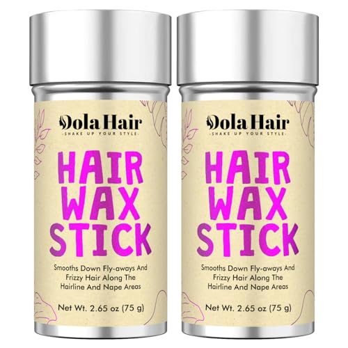 Dolahair Hair Wax Stick for Flyaways & Sleek Styles (2 Pack)