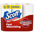 Scott Choose-A-Sheet Paper Towels, 6 Double Rolls (108 Sheets Each)