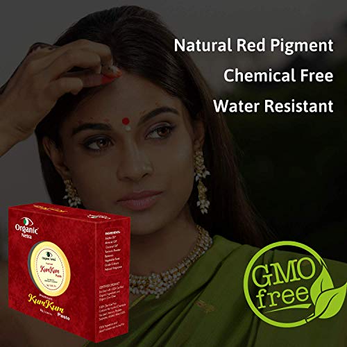 Organic Netra Kumkum Sindoor Paste - Waterproof, Long Lasting