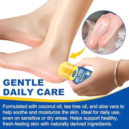 Urea Foot Cream - Urea Cream 60% for Feet Maximum Strength with 2% Salicylic Acid - Intensive Treatment for Dry, Cracked Heels & Thickened Skin - Fast Absorbing, Non-Greasy Formula (1 Pack)