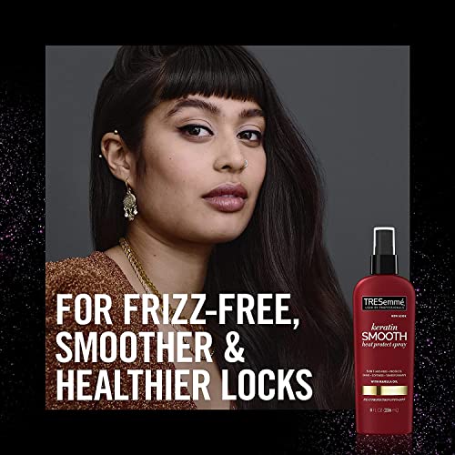 Tresemm? Heat Protect Spray with Marula Oil, Keratin Smooth for 5-in-1 Anti-Frizz Control 8 Oz