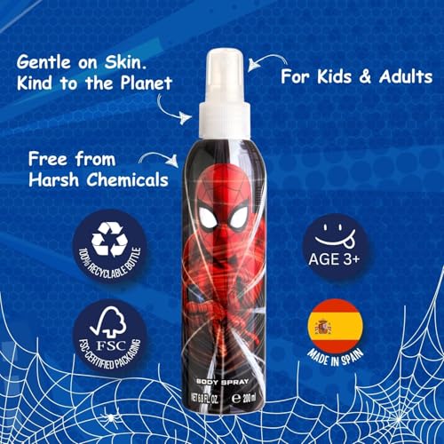 Spider-Man Cologne for Kids - 6.8 Fl Oz EDT Fragrance