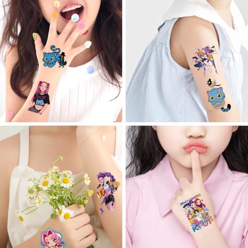 40pcs Cartoon Temporary Tattoos for Kids