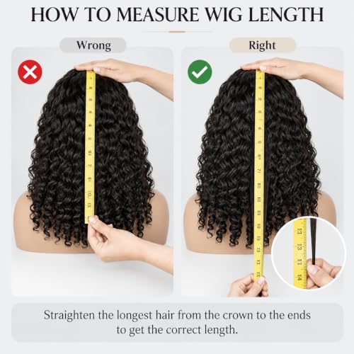 Ali Grace Burmese Curly Half Wig 20 Inch Human Hair Natural Black