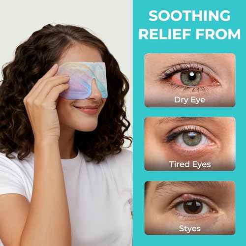 Steam Eye Masks for Dry Eyes: Self Heating Moist Warm Compress for Digital Eye Strain Stye - 10 Packs Spa Relaxation Essentials for Fast Sleep | Airplane Travel | Office Nap | Meditation, Unscented