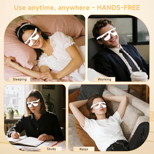 Choufaly Under Eye Red Light Therapy Glasses Microcurrent Eye Massager