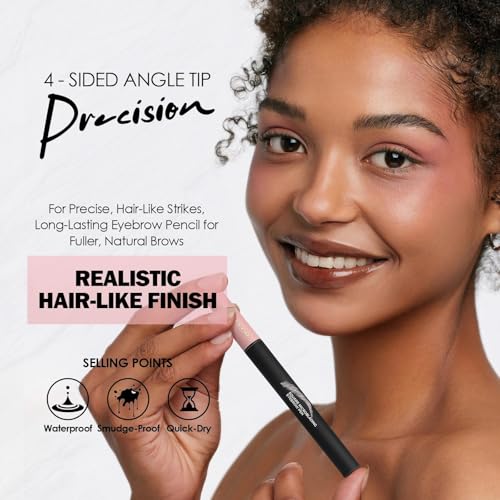 Anglicolor Microblading Eyebrow Pen Easy To Use,Eyebrow Pen Natural,Eyebrow Brush PenTo Hair-Like Strokes, Long-Lasting,Quick Drying,Outlining Filling Eyebrow Makeup 01 CARAMEL BLONDE