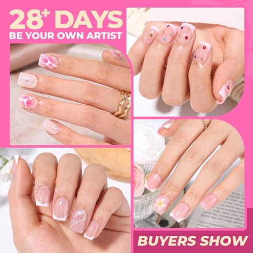 UNA GELLA Extra Short Sharp Square Nail Tips, 504Pcs – Pre-Shaped False Nails