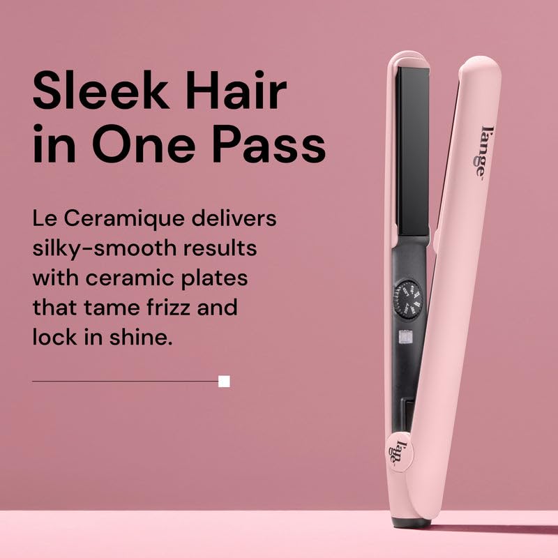 L'ANGE HAIR Le Ceramique 1-Pass Flat Iron Straightener | Fast Heating