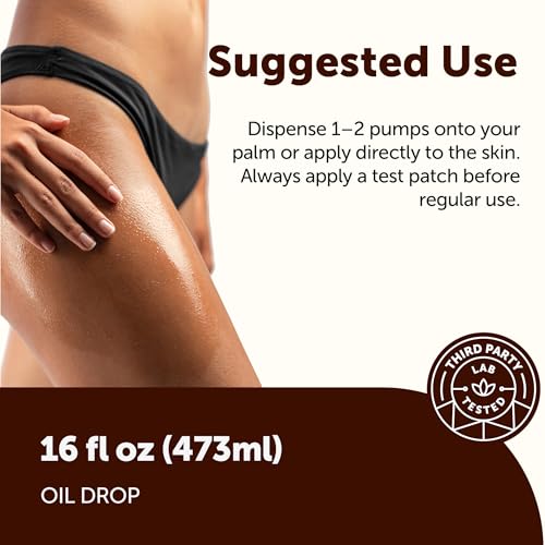 Pure Vitamin E Oil 16 fl oz (473ml) | Deep Moisture for Face, Body & Hair | Helps Improve the Appearance of Scars & Stretch Marks* | Fragrance-Free, Non-GMO, Cruelty-Free | Pump Bottle