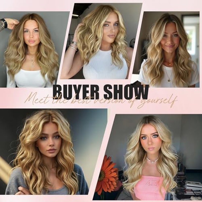 MISSQUEEN Ombre Blonde Wavy Bob Wig | Heat-Resistant Synthetic Hair