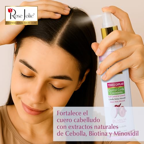 Rose Jolie Onion & Biotin Hair Tonic Spray | Hair Growth & Fall Control
