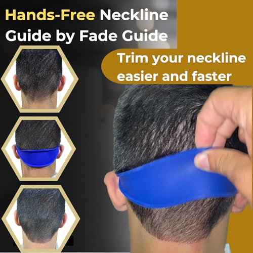Hands-Free Fade Guide for Men ? Silicone Haircut Template for Clippers | Neckline Shaver Guide | DIY Self Haircut Tool