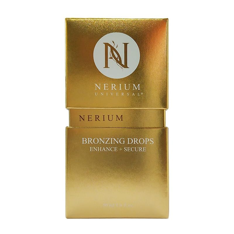 Nerium Glow Bronzing Drops - Hydrating Sun-Kissed Serum for Face, Fragrance-Free 50ml