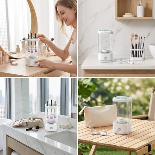 Electric Makeup Brush Cleaner - USB Automatic Spin