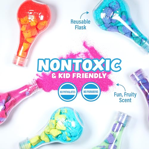 Tub Works Kids Bath Bomb Potion 6 Pack | Fizzing Bath Toys