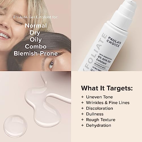 Paula's Choice 8% AHA Gel Exfoliant | Glycolic Acid Face Exfoliator
