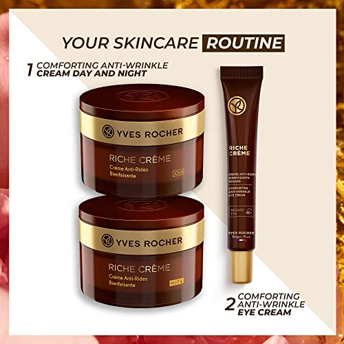 Yves Rocher Comforting Anti-Wrinkle Riche Cr?me (Night) | Soften & Smooth Skin | 1.7 fl oz