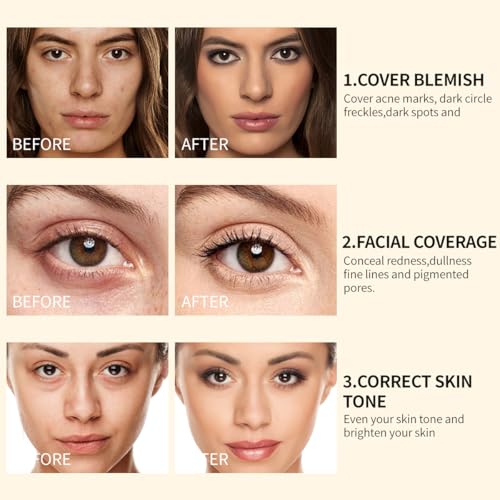 QIC Full Coverage Under Eye Concealer - Waterproof Pot, 0.53oz