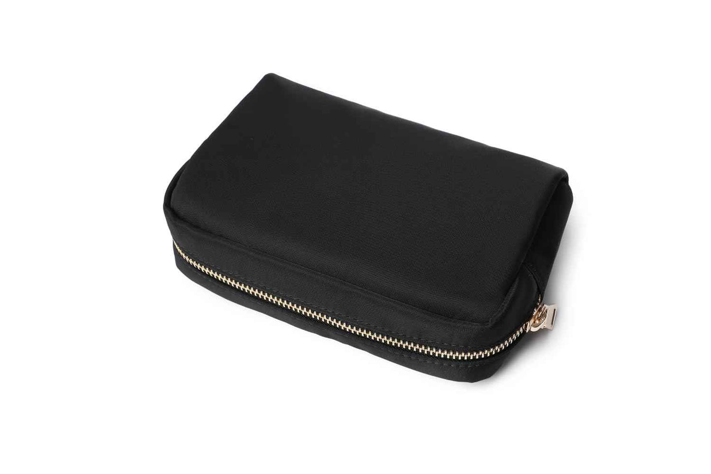 YONBEN Waterproof Makeup Bag Large Capacity Women's Classic Black Wash Bag Adjustable Partition Wash Bag Brush and Cosmetic Carrying Bag…