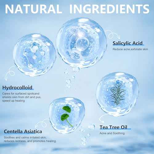 Invisible Pimple Patches for Face,Day and Night 4 Sizes 360 Counts Thin & Thick Hydrocolloid Acne Patches for Face and Skin, Zits Absorbing Patch, Covering Zits and Blemishes, Spot Stickers