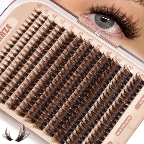 Brown Manga Lash Clusters - Wispy Eyelash Extensions 10-18MM