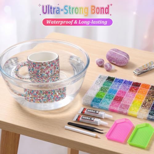 Bedazzler Kit with 40000 Rhinestones & Glue - 40 Colors