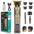 T-Blade Trimmer for Men Professional Hair Clippers Barber Beard Trimme Hair Trimmer with LCD Display T Liners Cordless Zero Gapped Shavers Edgers Clipper for Hair Cutting