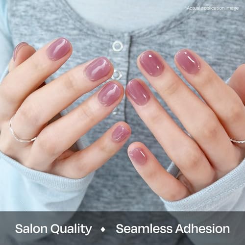 ohora Semi-Cured Gel Nail Strips N Plum Veil Purple