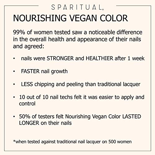 SpaRitual Nourishing Vegan Nail Color | Good Fortune 0.5 fl oz | One-Step Nail Polish Formula