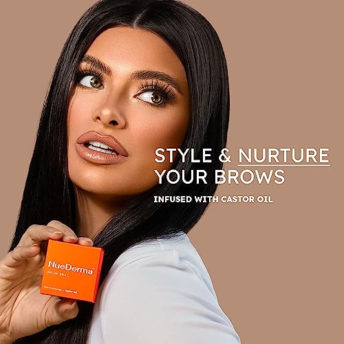 Brow Seal with Castor Oil - Clear Eyebrow Gel, Waterproof Eyebrow Makeup, Styling Wax for Feathered & Fluffy Brows - 1 OZ