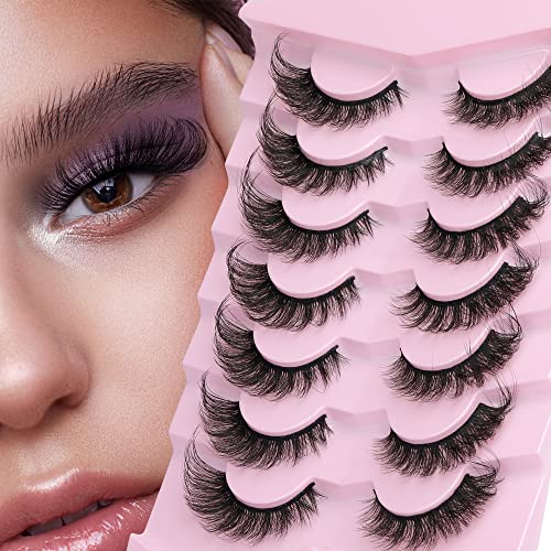 Fox Eye Lashes 20MM D Curl Faux Mink - 7 Pairs