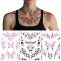 Y2K Temporary Tattoo Sheets – 3 Pack Waterproof Tribal & Cybersigilism