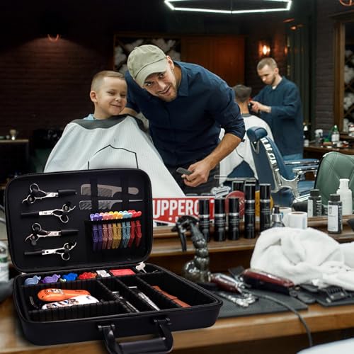 Large Barber Carrying Case for Clippers & Grooming Tools - Stylist Organizer