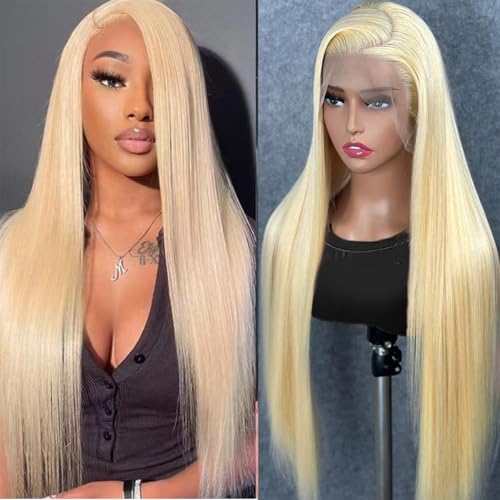 20 Inch 613 Blonde Lace Front Wig Human Hair 200% Density