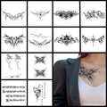 Semi-Permanent Tattoo Stickers - 12 Sheets, 1-2 Week Wear