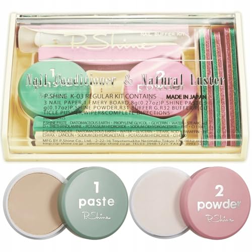 P.Shine Japanese Manicure Kit - Natural Nail Strengthener & Hardener