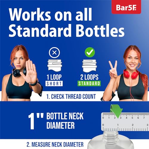 Bar5F Salon Bottle Pumps for Shampoo & Conditioner, 2 Pack