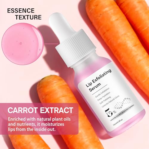 DR.Seya PHA 5% Exfoliating Lip Serum Overnight Treatment for Smooth, Plump Lips - 1 Fl Oz