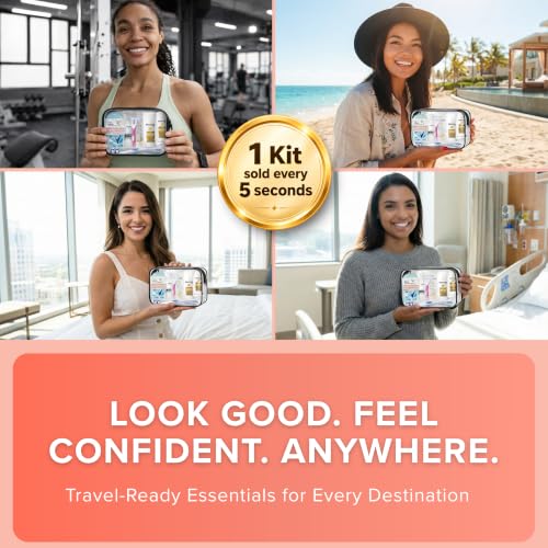 Women's Travel Toiletry Kit – 15-Piece TSA-Compliant