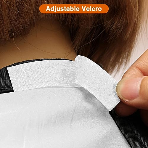 Beard Bib Apron for Men, Gift Beard Trimming Catcher Bib for Shaving & Hair Clippings, Waterproof Non-Stick Hair Catcher Grooming Cloth with 2 Suction Cups(White)