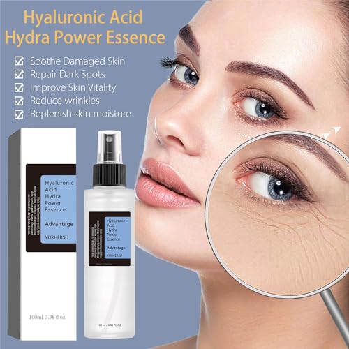 YURHERSU Collagen Essence Spray, Face Serum Moisturizing Toner, Fast Absorption Not Sticky Anti-wrinkle, Improving Skin Complexion Soften Skin Texture for Women Man Skin Care; 100ml/3.38 oz (Collagen)