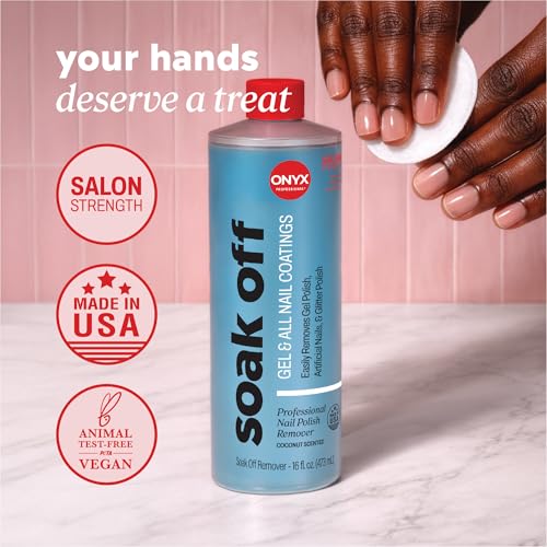 Onyx Professional Coconut Nail Polish Remover & Nail File - 16 oz