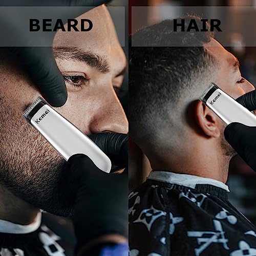 KEMEI Mini Hair Trimmer - Portable Precision Clipper for Men